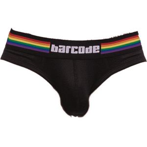 Barcode Berlin Pride Brief Black - MAAT S - Heren Ondergoed - Slip voor Man - Mannen Slip