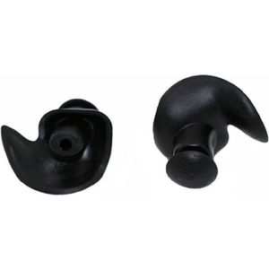 New Age Devi - Zachte oordopjes voor duiken en watersport - 2 paar - milieu siliconen - waterdicht en stofdicht - zwart