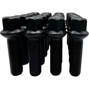 Dragonslock Bouten - Bouten Set Mercedes R Class - Zwart Verzinkt - 20 st.- M14x1,5 - Draadlengte 45mm - Hex 17