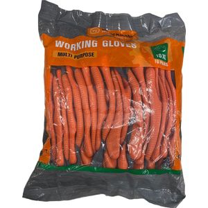 Werkhandschoenen 10 paar XL - Anti Slip Grip - Universeel - Bescherming - Klussen - Gratis Verzenden