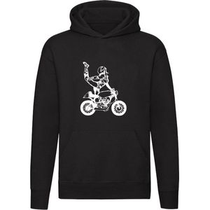 Motor Hoodie - stunt - ballerina - bike - trui - sweater - capuchon
