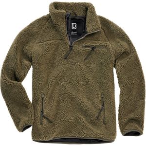 Brandit - Teddyfleece Troyer Pullover Jas - Fleece vest - 5XL - Groen