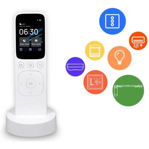 Tuya smart home afstandsbediening - touchscreen - bedien al je Tuya Smart of SmartLife apparaten - Wifi - IR - draadloos - incl. oplaadstation