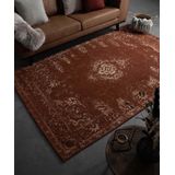 Vintage vloerkleed Nomad - roestbruin 160x240 cm