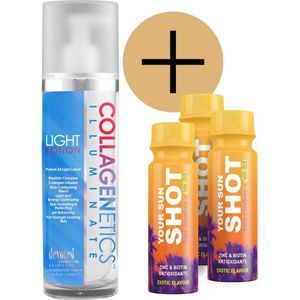 Devoted Creations - Illuminate Light Lotion + 3 Your Sun Shots