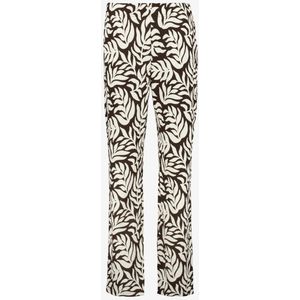 TwoDay pantalon dames bruin/wit - Maat S