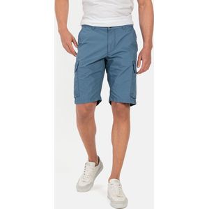 camel active Regular Fit Cargo shorts met minimale print - Maat menswear-46IN - Blauw