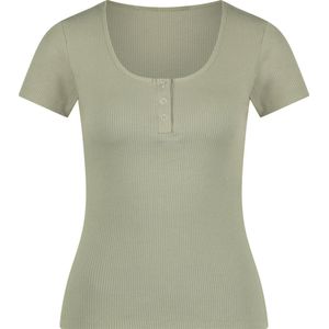 Hunkemöller - Top SS Rib Henley - T-shirts