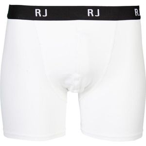 RJ Bodywear Pure Color boxer (1-pack) - heren boxer lang - wit - Maat: L