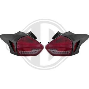 Hd Tuning - Set Achterlichten - Rood/Rookgrijs - LED - Voor Ford