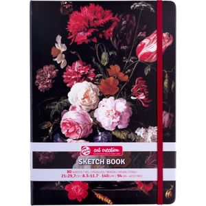 Talens Art Creation Schetsboek Stilleven met bloemen in een glazen vaas | 21 x 29,7 cm, 140 g, 80 vellen