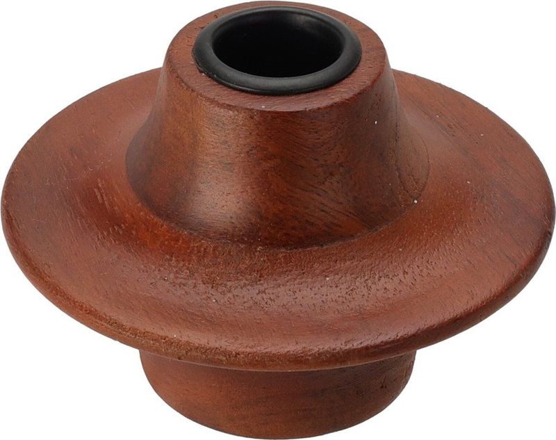 Kaarsenhouder - Hout - 11X9 cm - Walnoot