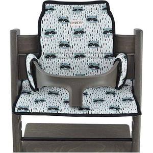 Kinderkussen compatibel met Stokke Tripp Trapp - Wasbeerprint - JYOKO KIDS