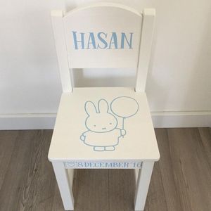 Kinderstoeltje met eigen naam Nijntje - Blauw