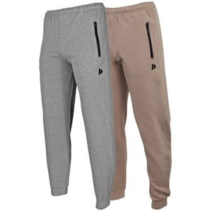 Donnay - Joggingbroek Jack - Sportbroek - Navy/Taupe-grey - 2-Pack