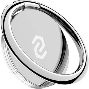 Metalen telefoonring 360 graden draaibaar - Zilverkleurig, compatibel met iPhones 11/11 Pro/11 Pro Max/XS Max/XR/X/8/7/6s, Samsung Galaxy S10/S9/S8, LG, Sony en andere smartphones