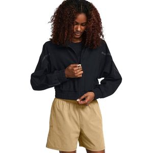 Under Armour - Unstoppable Crop Jacket - Zwart - Dames - Sportjacket