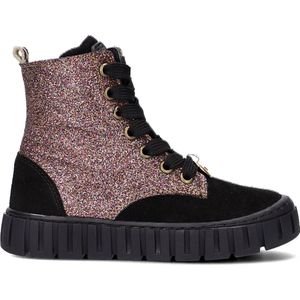 Jochie & Freaks Nikki Veterboots - Laarzen Met Veters - Meisjes - Roze - Maat 23