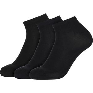 Bonnie Doon Bamboe Sneakersokken Heren Zwart maat 40/46 - 3 paar - Licht, Ademend, Soepel - Zeer Comfortabel en Zacht - Zakken niet af - Korte sokken - Bamboo Viscose Rayon - Antibacteriële Werking - Milieubewust - Black - OL0420993.101