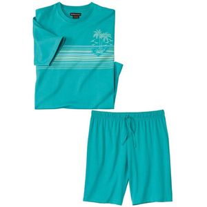 ATLAS FOR MEN - Katoenen zomerpyjama Island - Heren - Verkrijgbaar in grote maten - L