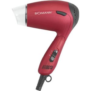 Compacte Reishaardroger met Draaibaar Mondstuk en Volumediffusor - 1300W, Klapgreep, Soft Touch