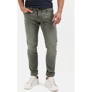 camel active Slim fit 5-Pocket Jeans - Maat menswear-33/34 - Olijf Bruin