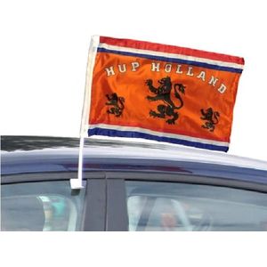 Hup Holland autovlag (2 stuks) - Oranje boven