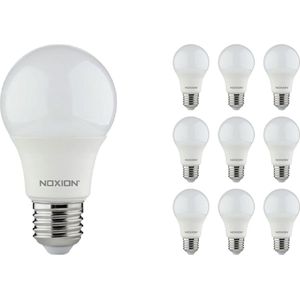 Voordeelpak 10x Noxion Lucent Classic LED E27 Peer Mat 8W 806lm - 840 Koel Wit | Vervangt 60W.