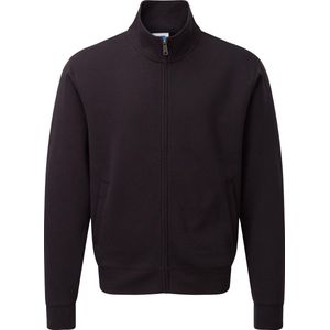 Russell Heren Authentiek Sweatshirt-jasje met volledige ritssluiting (Zwart)