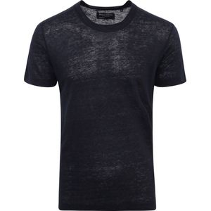Marc O'Polo - T-Shirt Linnen Navy - Heren - Maat XXL - Regular-fit