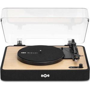 Draadloze Bluetooth Draaitafel - Duurzame 3-speed Vinylspeler met Stoffkap en RCA-uitgang