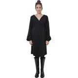 Vertbaudet - Gebreide Wikkeljurk - Zwart - Voor Zwangerschap en Borstvoeding