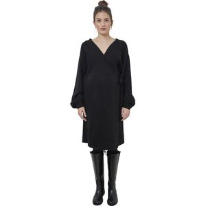 Vertbaudet - Gebreide Wikkeljurk - Zwart - Voor Zwangerschap en Borstvoeding