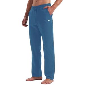 Katoenen Yogabroek voor Heren - Open Onderkant, Sportieve Trainingsbroek met Zakken