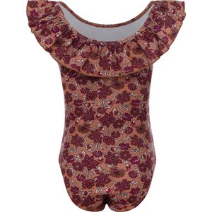 LOOXS Little 2313-7003-953 Meisjes Badkleding - Maat 92 - Oranje dessin van 92% polyester 8% spandex UV60