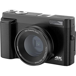 4K Camera - Digitale Fotocamera - Handycam - 48MP - Inclusief 64GB SD-kaart