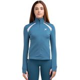 Drop Shot - Frida - Sweatshirt - Groen - Half Rits