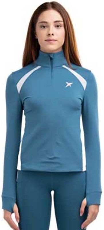 Drop Shot - Frida - Sweatshirt - Groen - Half Rits