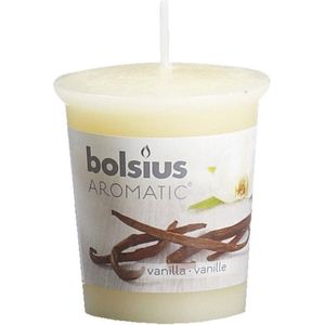 Bolsius Geurkaars Geurvotive rond 53/45 Vanilla 6 stuks