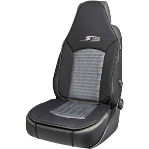 CarComfort Autostoelhoes S-Race - autostoelhoes voor highback/pilootstoelen - autostoelbeschermer voorstoelen antraciet - 1 stuk