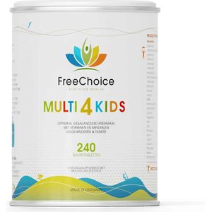 FreeChoice - Multi4Kids - 240 kauwtabletten