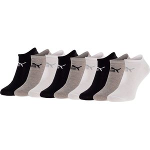 PACK van 9 Puma unisex sneakersokken in retro-design, enkelhoog voor heren en dames