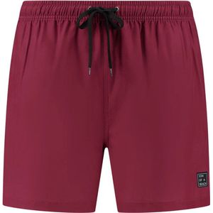 Son of a Beach - Solid Rood Heren Zwembroek - maat S - Rood