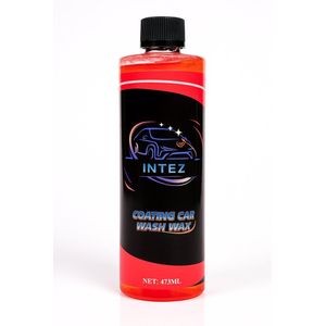 INTEZ Ceramic Auto Shampoo & Wax – 473ml | 2-in-1 Autoshampoo met Keramische Coating | Diepe Glans & Waterafstotend | pH-Neutraal Autoverzorging