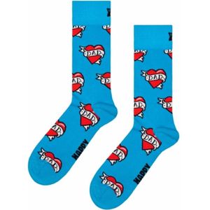 Happy Socks - I Love Dad - Huissokken - Turquoise - Unisex