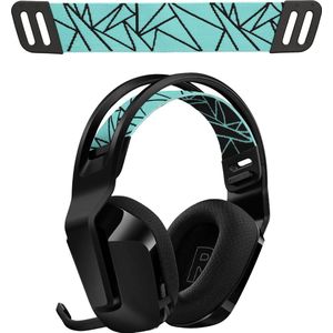 kwmobile vervangende koptelefoonband voor Logitech G733 / G335 / G535 koptelefoon band - Nylon zachte hoofdband voor hoofdtelefoon in zwart / blauw