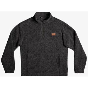 Quiksilver - Bogonggum - Sweatshirt - Zwart - Fleece met Halve Rits