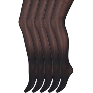 Glans panty | 35 Denier | Merk: Marianne | Maat: S t/m XXL | Kleur: Marine blauw | 5 Paar