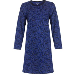Temptation Dames Nachthemd - Bigshirt - Panter print - Blauw - Maat S