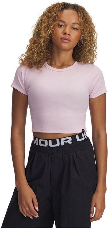 Under Armour - Rival Rib Baby - T-shirt - Roze - Korte Mouwen - Vrouw